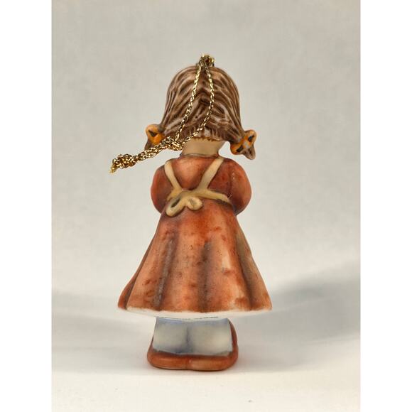 Goebel Hummel 2000 Christmas Ornament Girl Playing Horn Figurine 3" - Picture 2 of 4